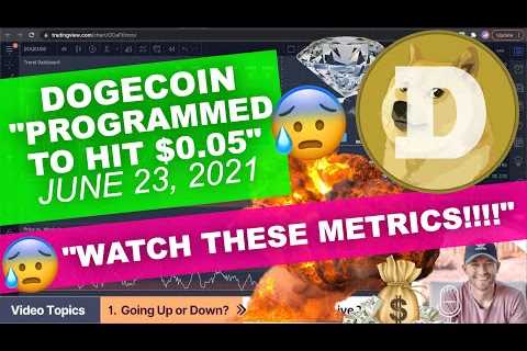 DOGECOIN - "PROGRAMMED TO HIT $0.05" (But) Watch These Metrics!! - DogeCoin Market News..