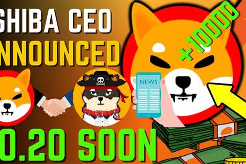 SHIBA INU COIN NEWS TODAY - SHIBA CEO ANNOUNCED SHIBA WILL HIT $0.20 SOON - PRICE PREDICTION..