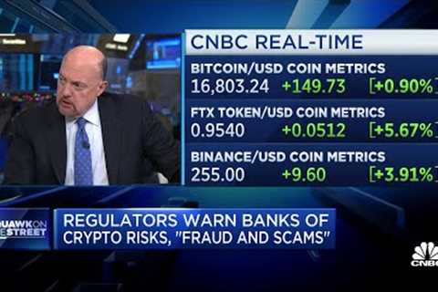 SEC will do a round-up of crypto companies not compliant with regulation, says Jim Cramer
