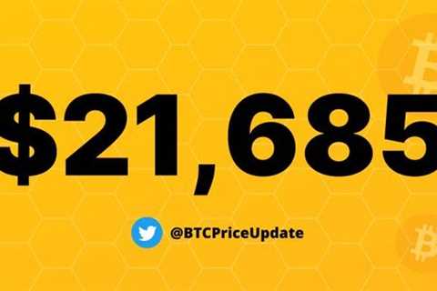 $BTC Price: $21,685  #Bitcoin #BTC #BitcoinPrice #Crypto https://t.co/LaFpyeDvDO