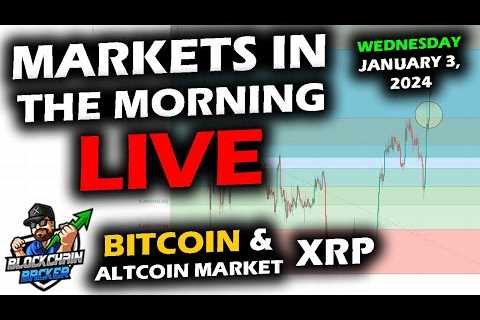 MARKETS in the MORNING, 1/3/2024, LIQUIDATION FLASH CRASH, Bitcoin $42,400, Altcoins, Stocks DXY 102