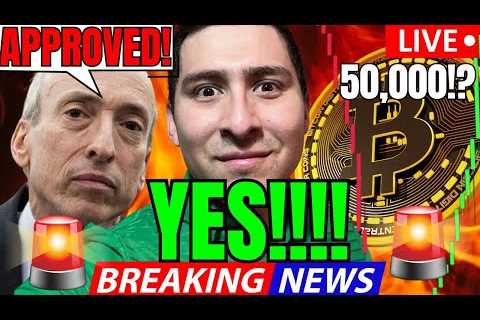 BITCOIN ETF APPROVAL LIVE BREAKING NEWS!🔴HOURS LEFT