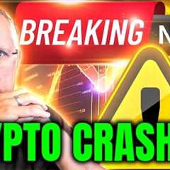 IS THE CRYPTO MARKET CRASHING! BREAKING CRYPTO NEWS!